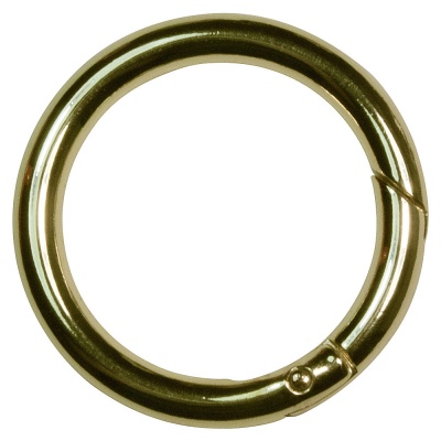 Кольцо-карабин 058О, d 38 мм, золото, цена 154 руб