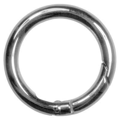 Кольцо-карабин 1702Л, d 30 мм, никель, цена 163.50 руб