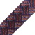 Стропа, с рисунком, 38 мм, плетение, фиолетовый / черный / красный, цена 168 руб
