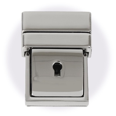 Замок для сумки C240Z с ключом, никель, цена 368 руб