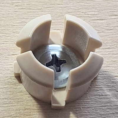 Крепеж для люверса 16 мм, бежевый, цена 36 руб