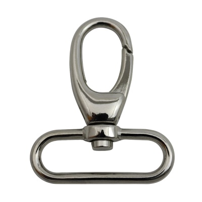 Карабин 7578, под ремень 38 мм, никель, цена 