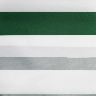 Ткань тентовая «Оксфорд 240D PU 1000», 140 г/м2, ш. 150 см, полоска, бело-зеленый, цена 