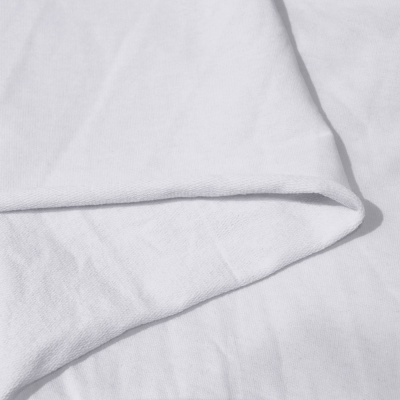 Полотно трикотажное Футер, 190-220 г/м2, белый, цена 