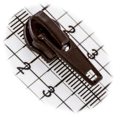 Бегунок №07, для витой молнии, обувной, коричневый, цена 20.50 руб