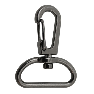 Карабин K3721, под ремень 25 мм, блэк никель, цена 58 руб