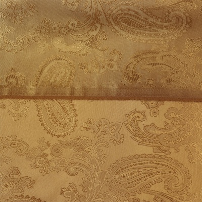 Подкладка жаккардовая «Огурцы», 210Т, ш. 150 см, горчичная, цена 372 руб