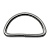 Полукольцо, под ремень 38 мм, никель
