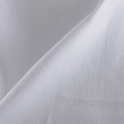 Полотно трикотажное Лакоста, 175-200 г/м2, белый, цена 353 руб