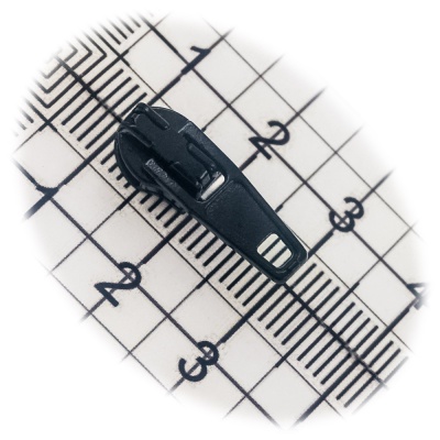 Бегунок №03, для витой молнии, обувной, черный, цена 7 руб