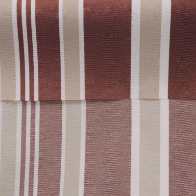 Ткань тентовая «Престиж», ш. 148 см, полоса, коричневая, цена 941 руб