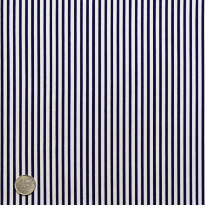 Ткань смесовая Carrington, полоска, сине-белый, цена 265 руб