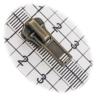 Бегунок №04, для металлической молнии, антик, цена 