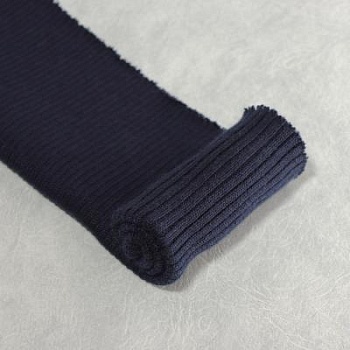 Трикотажная резинка, темно-синяя, 35 см
