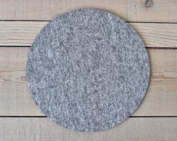 Круг войлочный полугрубошерстный ППр «А», d=350-450 мм, толщина 45-50 мм