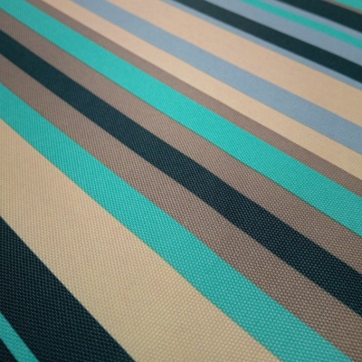 Оксфорд 600D PU 1000 принт ПОЛОСА БИРЮЗА, 230 г/м2, 150 см, цена 674.50 руб