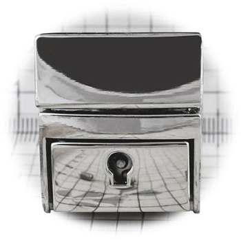 Замок для сумки 162SX с ключом, никель