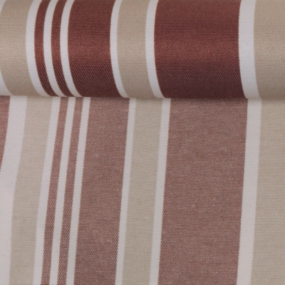 Ткань тентовая «Престиж», ш. 148 см, полоса, коричневая, цена 896 руб