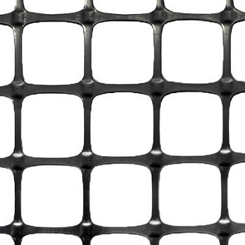 Сетка дорожная Д-40, ячейка 40x40мм, 250г/м2, рулон 4x50м, черная