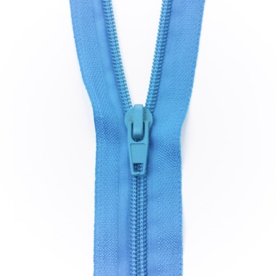 Молния Т5, витая, 65-80 см, голубая, цена 62 руб