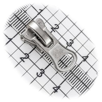 Бегунок №05, для тракторной молнии, нижний, никель