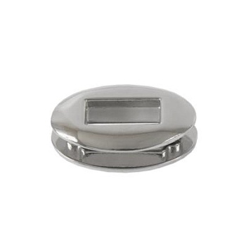 Люверс РЕ 093, декоративный, овальный, никель