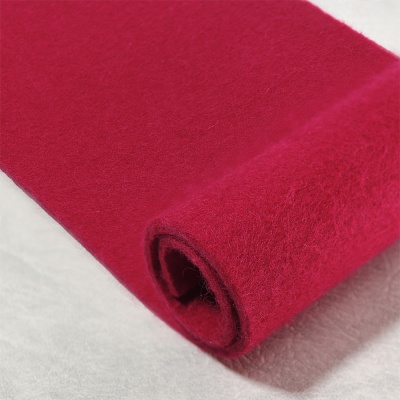 Войлок натуральный, 1.32 м, красный, шерсть, цена 1 697 руб