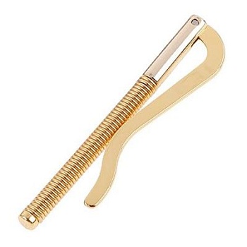 Зажим для денег, 75 мм, золото