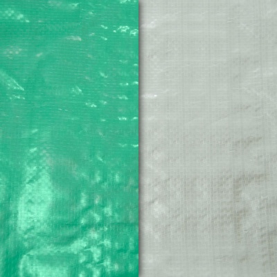 Полотно тентовое Тарпаулин, 90 г/м2, 2x50 м, зеленый/серебристый, цена 66.50 руб