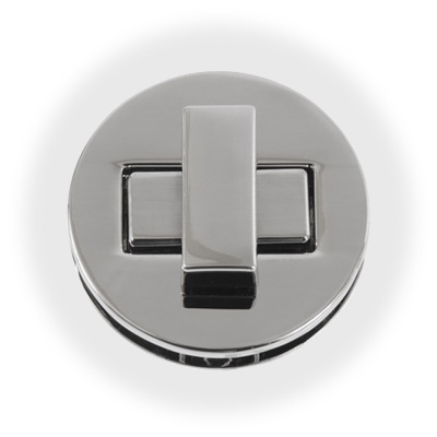 Замок для сумки 5614 поворотный, никель, цена 239 руб