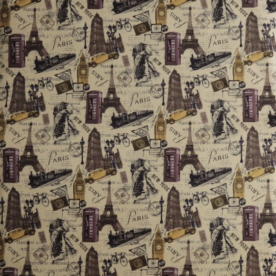 Принт на велюре Big Ben Latte, 255 г/м2, ш. 145 см, цена 336 руб