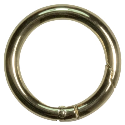 Кольцо-карабин 1702Л, d 30 мм, золото, цена 163.50 руб