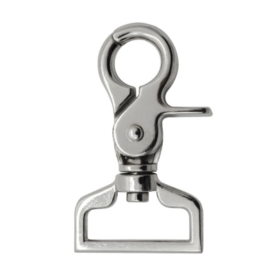 Карабин K4812, под ремень 25 мм, никель, цена 