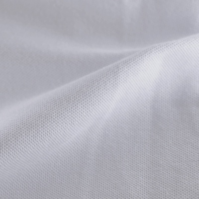 Полотно трикотажное Лакоста, 175-200 г/м2, белый, цена 336 руб