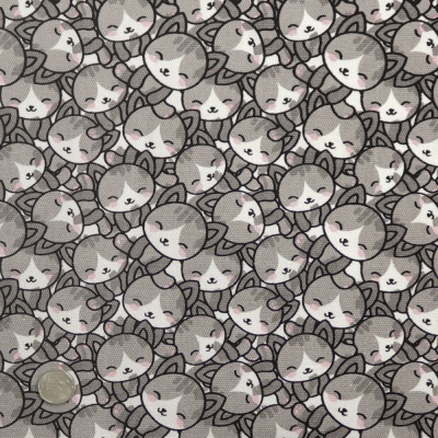 Канвас 2x2 W/R, узор кошки серые, цена 720 руб