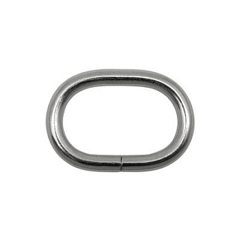 Рамка-овал, под ремень 25 мм, никель