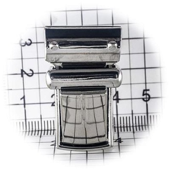 Замок для сумки 0133Л цупферный, никель