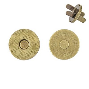 Кнопка магнитная 18 мм, антик