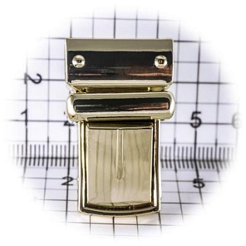 Замок для сумки 0133Л цупферный, золото