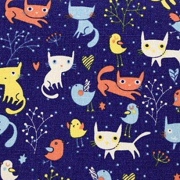 Канвас 2x2 W/R, узор кошки