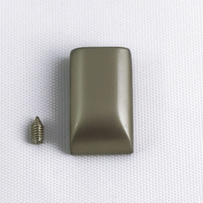 Наконечник на молнию №12, матовый никель, цена 36 руб