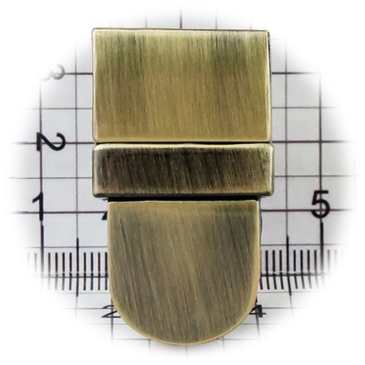 Замок для сумки УВ029 цупферный, антик, цена 182 руб