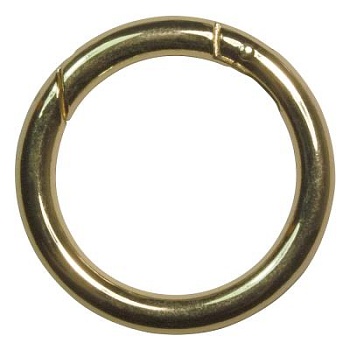 Кольцо-карабин 058О, d 34 мм, золото