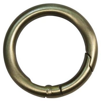 Кольцо-карабин 1702Л, d 30 мм, антик