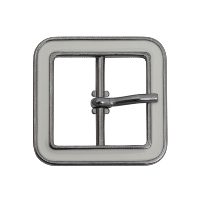 Пряжка 4040, под ремень 20 мм, блэк никель, с белой эмалью, цена 50.50 руб