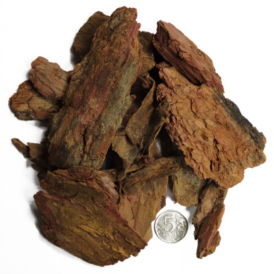 Кора лиственницы, мульча крупная 5-10 см, 60 л, цена 