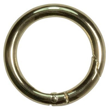 Кольцо-карабин 1702Л, d 30 мм, золото