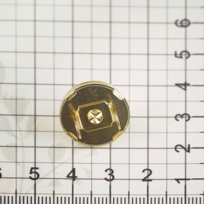 Кнопка магнитная, 18 мм, плоская, золото, цена 