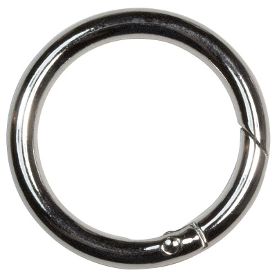 Кольцо-карабин 058О, d 38 мм, никель, цена 154 руб