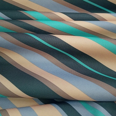 Оксфорд 600D PU 1000 принт ПОЛОСА БИРЮЗА, 230 г/м2, 150 см, цена 674.50 руб